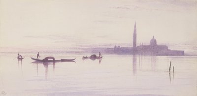 San Giorgio Maggiore from the Lagoon, Venice by Edward Lear